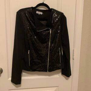CK black sequin jacket